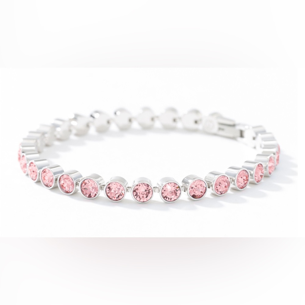 Touchstone Crystal by Swarovski mini light rose ice bracelet New in box